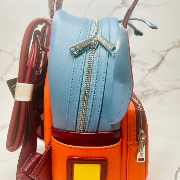 NWT- Loungefly Disney Stitch Experiment Womens 626 Faux Leather Mini BackPack - Picture 4 of 15